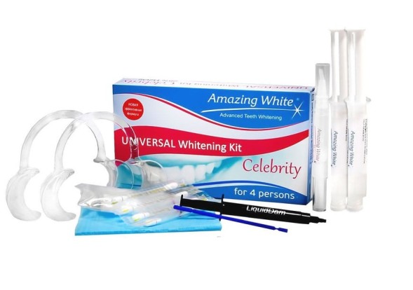 Набор для отбеливания зубов Amazing white Universal Extra 37 %, отбеливание хим. и свет, Amazing white, США   